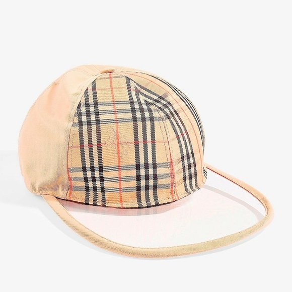 NWT BURBERRY BRIM CHECK BASEBALL CAP HAT - Picture 7 of 10
